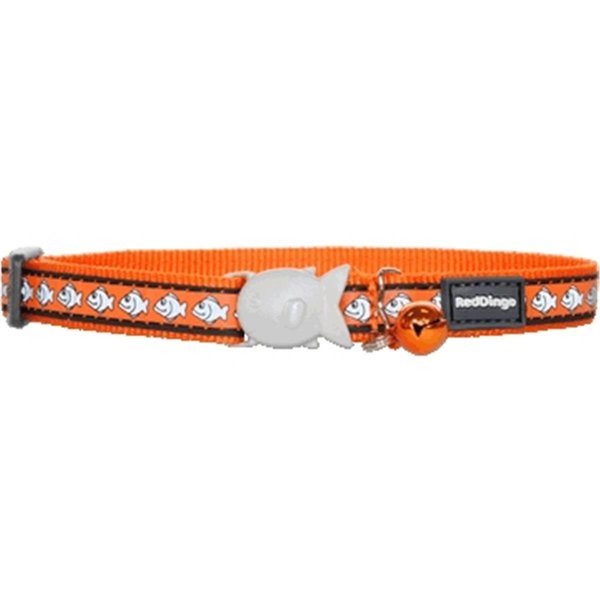 Red Dingo Cat Collar Reflective Orange RE437095